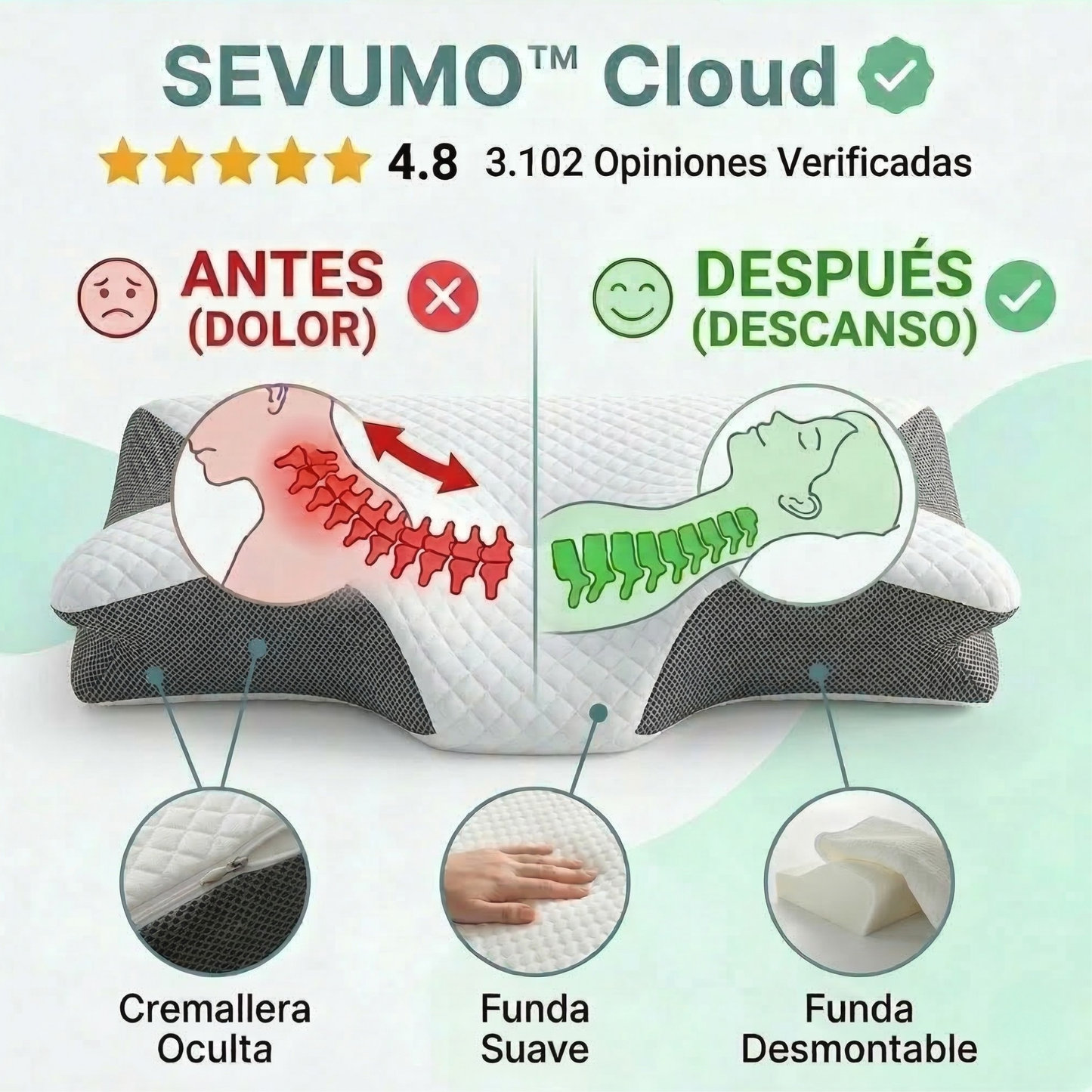 Almohada Cervical Cloud